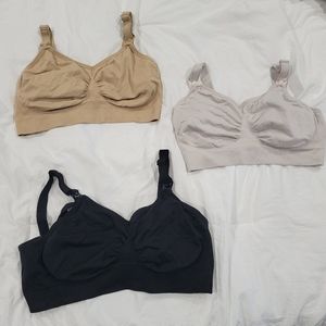 Hofish set of 3 nursing bras size M